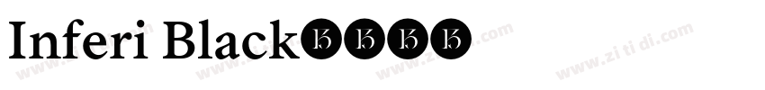 Inferi Black字体转换